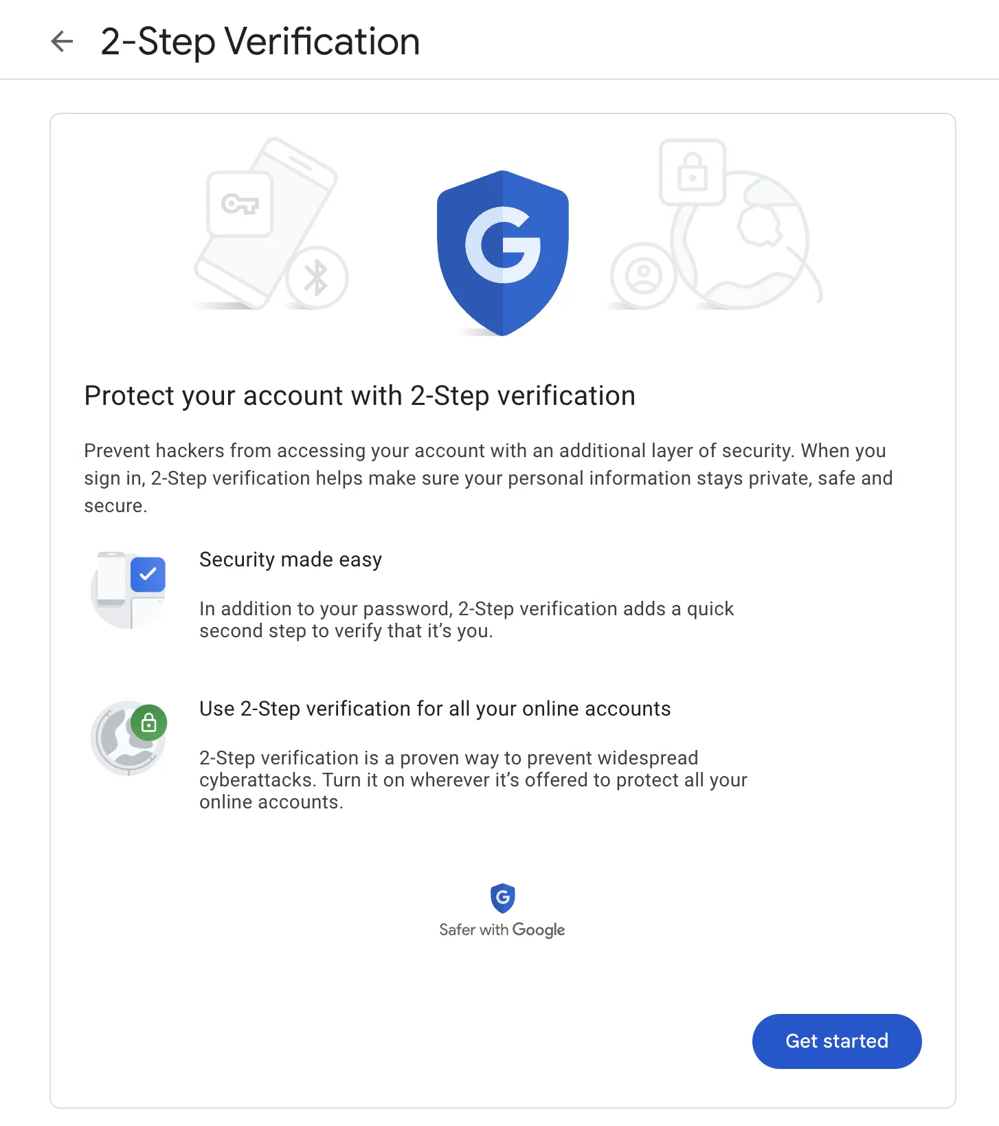 2-Step Verification wizard